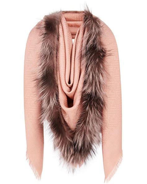 fendi ladies scarf|Fendi touch of fur shawl.